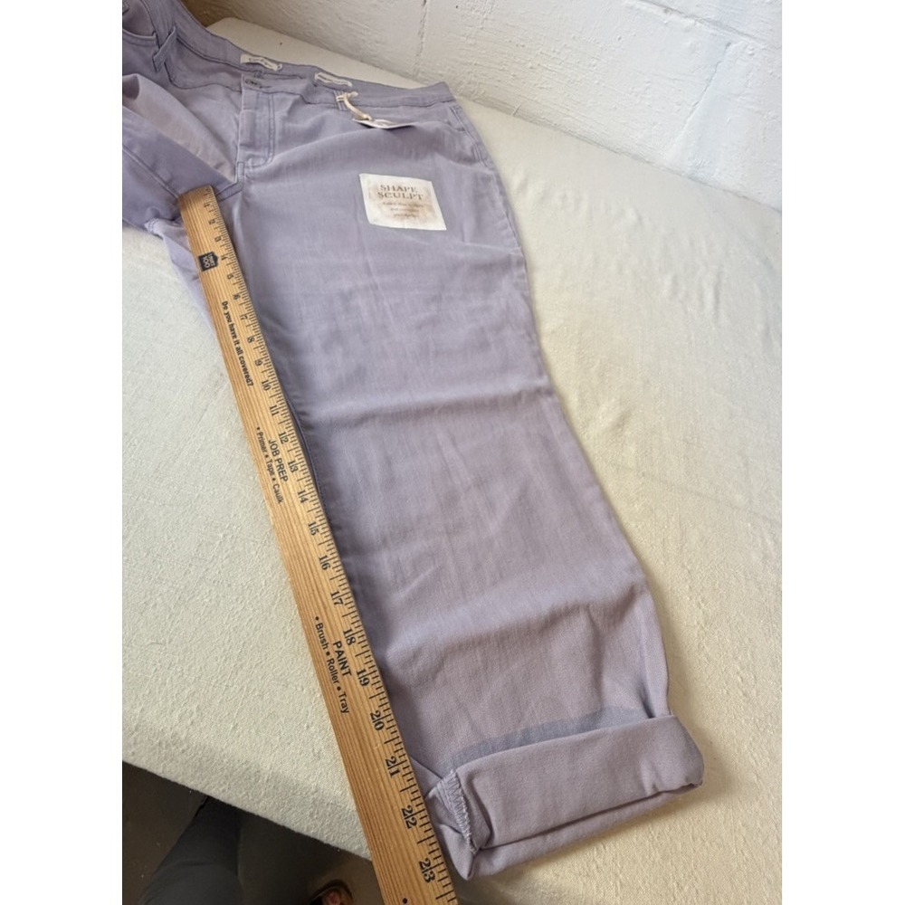 Jessica Simpson Shape Sculpt Cropped Jeans 24W Lilac High Rise Ankle NWT - Picture 5 of 6